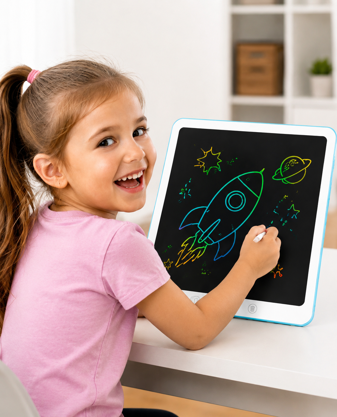 20 Inch Reusable LCD Writing Tablet-Paperless Drawing Board With One-Click Clear