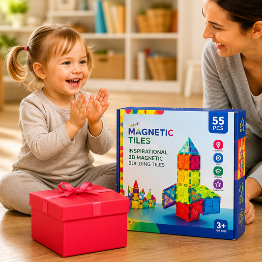 Stem Magnetic Tiles Building Set-55pcs