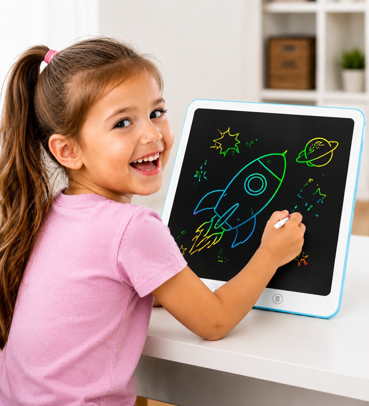 20 Inch Reusable LCD Writing Tablet-Paperless Drawing Board With One-Click Clear