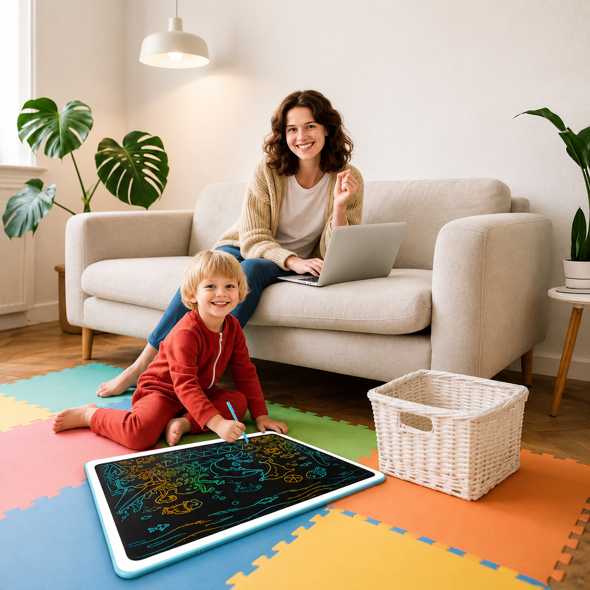 20 Inch Reusable LCD Writing Tablet-Paperless Drawing Board With One-Click Clear