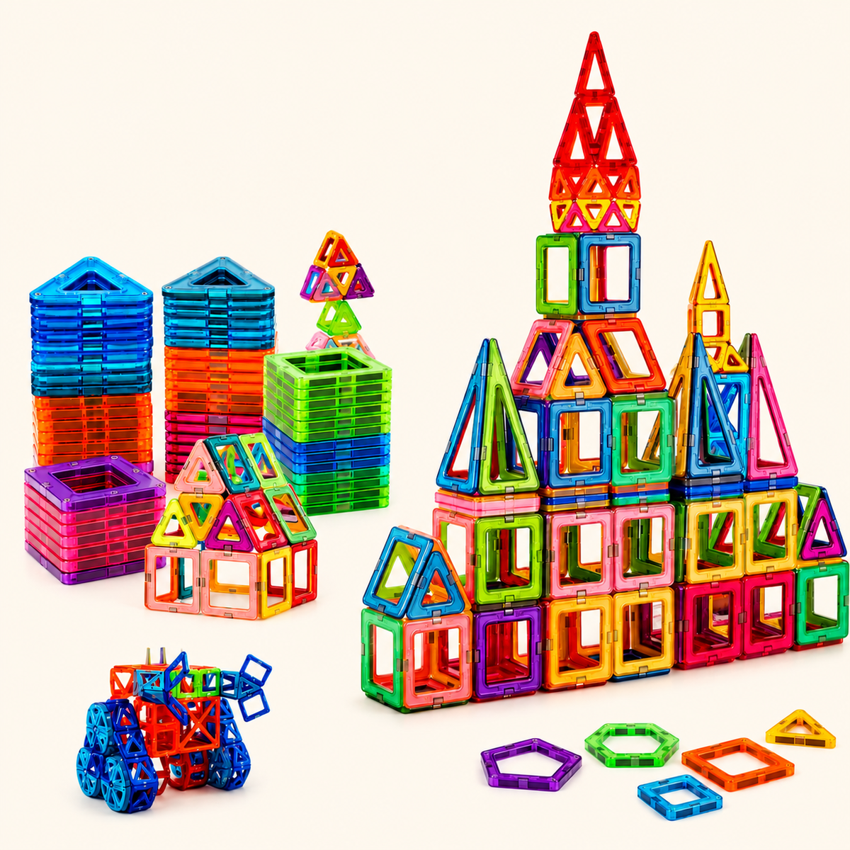 Magnetic Building Blocks Construction Set – STEM Toy for Kids