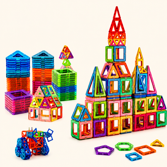 Magnetic Building Blocks Construction Set – STEM Toy for Kids