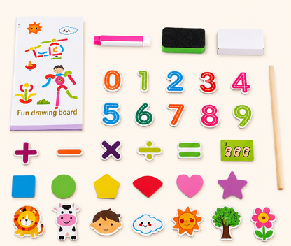 Magnetic Learning Puzzle Board – Digital Shapes, Farm, Drawing & Zodiac Designs