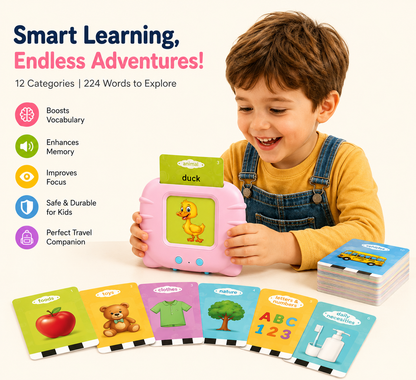 Talking Flash Cards for Kids – 224 Interactive Words | Fast US Shipping