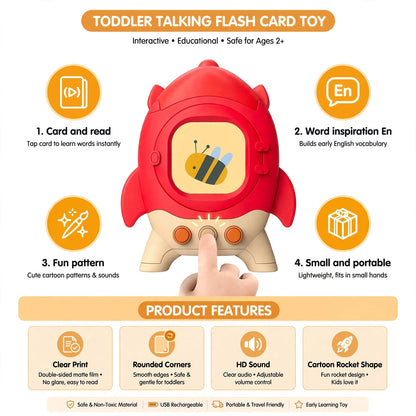 Talking Flash cards for kids -224 words learning toy