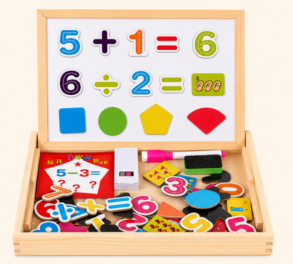 Magnetic Learning Puzzle Board – Digital Shapes, Farm, Drawing & Zodiac Designs