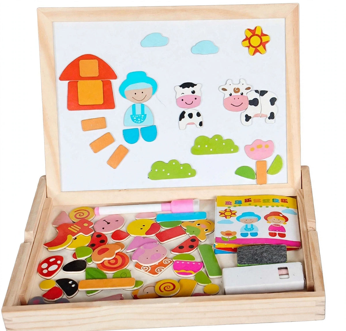 Magnetic Learning Puzzle Board – Digital Shapes, Farm, Drawing & Zodiac Designs