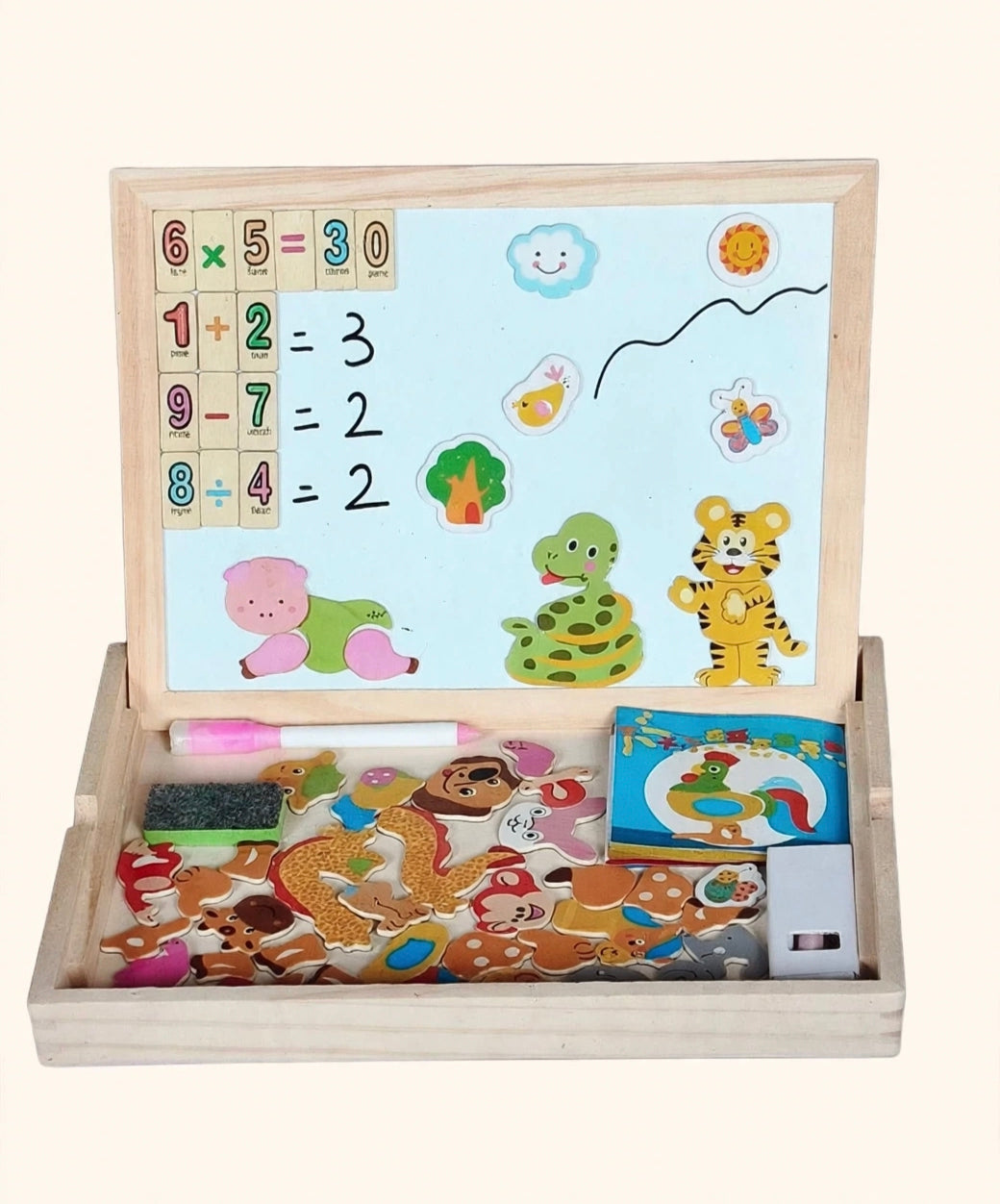 Magnetic Learning Puzzle Board – Digital Shapes, Farm, Drawing & Zodiac Designs