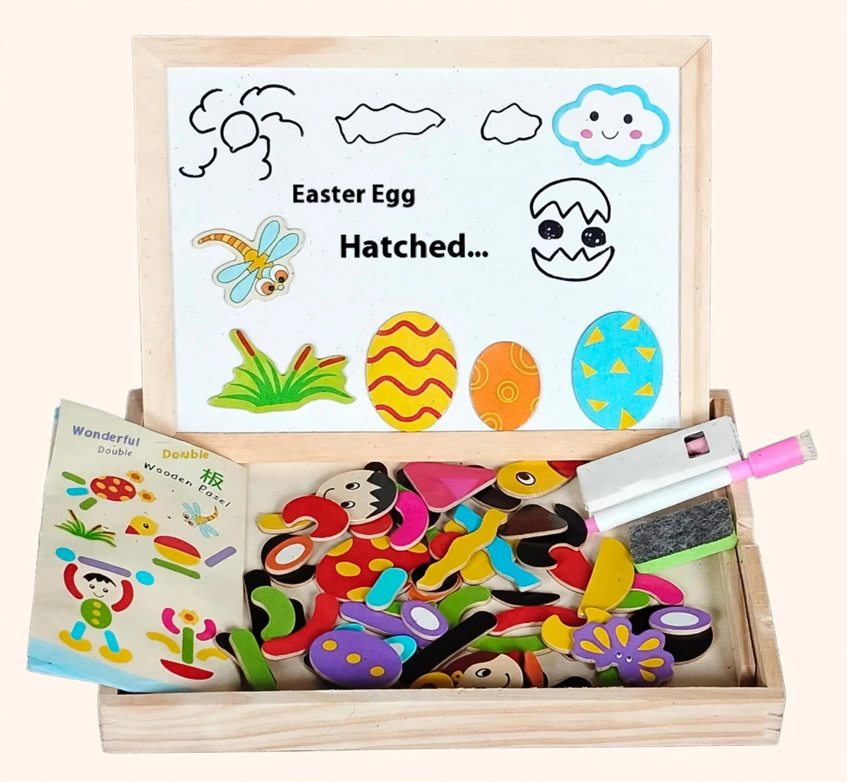 Magnetic Learning Puzzle Board – Digital Shapes, Farm, Drawing & Zodiac Designs