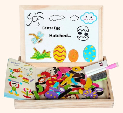 Magnetic Learning Puzzle Board – Digital Shapes, Farm, Drawing & Zodiac Designs